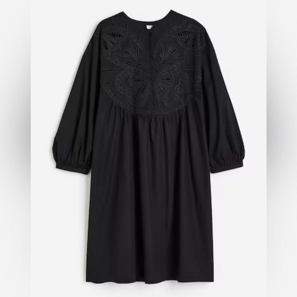 H&M eyelet embroidered dress